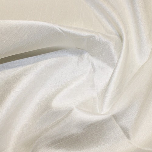 Shantung satin fabric ivory - satin,