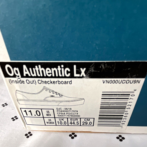 Vans authentic inside - lx,