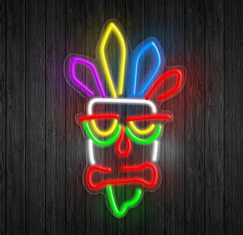 Tiki mask aku neon - aku,