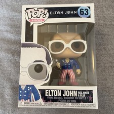 FUNKO POP! No 63 ELTON JOHN RED WHITE & BLUE 2017