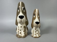 Vintage STUDIO SZEILER England Hand Painted Ceramic ~ Sad Sam Dog Figurine