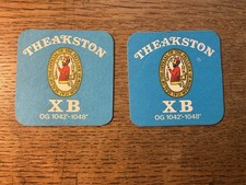 2 Theakston XB Beer mats