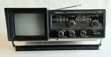 Vintage Crown VHF-MW-LW 3 Band Radio with built in B&W TV model 5TV - 65R -B28