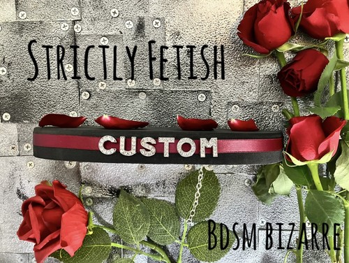 Custom bondage collar choker - collar,