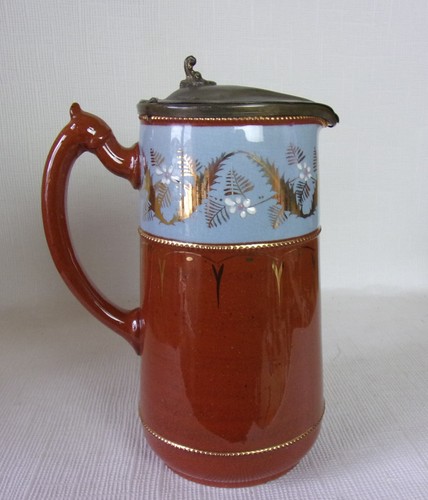 Victorian pewter lidded - victorian,