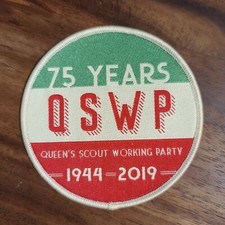 Queen's Scout Working Party QSWP 75th anniversary badge scouts blanket camp 2019