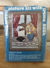 Vintage 1970s Mini Crewel