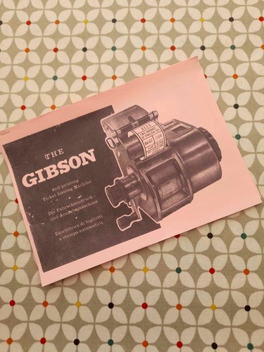 Gibson ticket machine user - ticket,