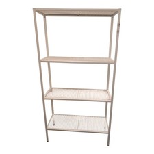IKEA BAGGEBO Shelving Unit Open Back Metal White 60x25x116 cm Display Shelf