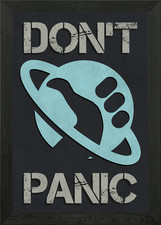 DONT PANIC Framed Wall Art