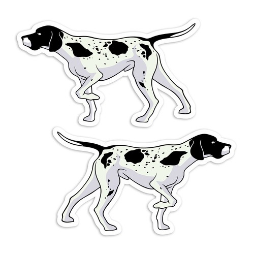 10cm english pointer dog - x,
