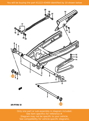 Suzuki cap swinging arm - suzuki, pivot