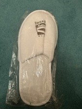 BN White Dream Place Hotels Unisex Terry Towelling Slippers - One Size