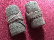 Pair of Original WW2 British Army Military 1940s Wool Puttees Leg Wraps