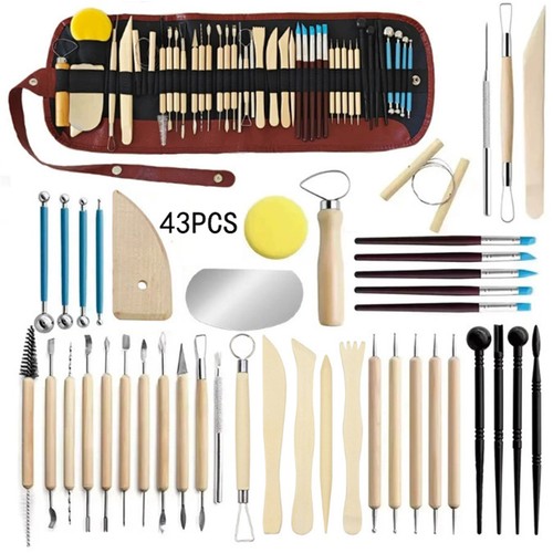 43pcs clay sculpting - clay,