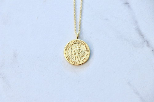 Dainty christopher coin - dainty, st.