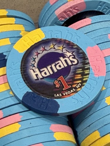 Harrahs casino chips - -,