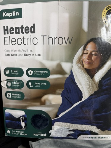 Keplin electric heated throw - keplin,