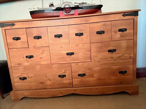 Wooden freestanding chest - wooden,