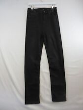 Womens Jeans Size 8 W28 L31 Black Skinny Dark Wash Zip Fly Drain Pipe BNWOT