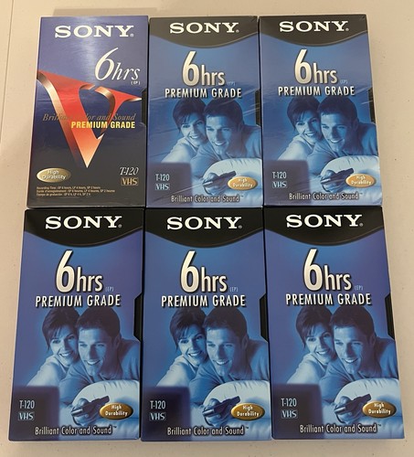 Sony vhs vcr tapes 120vl - vhs,