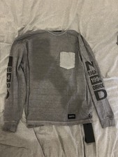 Neighbourhood Clothing Grey Long Sleeve T Shirt Size Medium