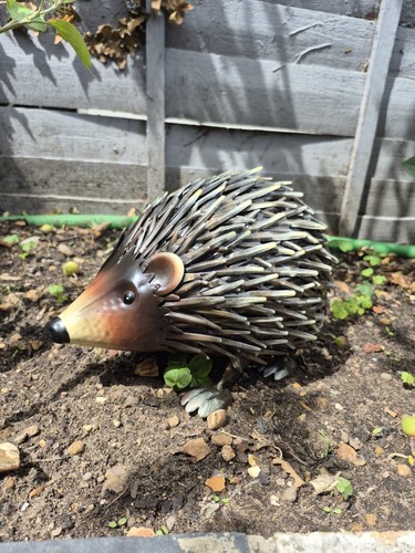Large metal hedgehog garden - hedgehog,
