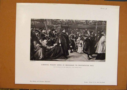 Original old antique print art - original,
