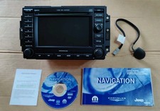Jeep Grand Cherokee WK sat nav REJ Unit With Disc Manual And Code And GPS Module