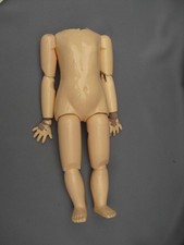 German antique composite and wood doll body 13 inches tall