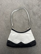 Dents black and white handbag