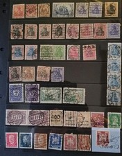 1920s German Stamps Perfin Selection Mixesd