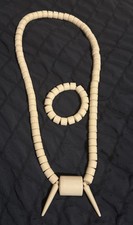 Igbo Jewellery Glass bead Ivory ,(Ozo,Ichie) Necklaces And Bracelets, Unisex
