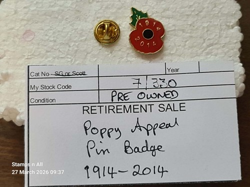 Poppy remembrance enamel - enamel, pin