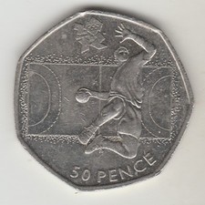 Olympic 50p  Handball  50p coin