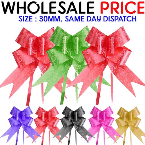 100pc pull bows 30mm large - 100pc,