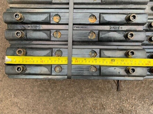 Excavator rubber track pads - rubber,