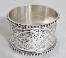 Antique sterling silver napkin
