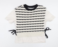 Zara Women Black Striped
