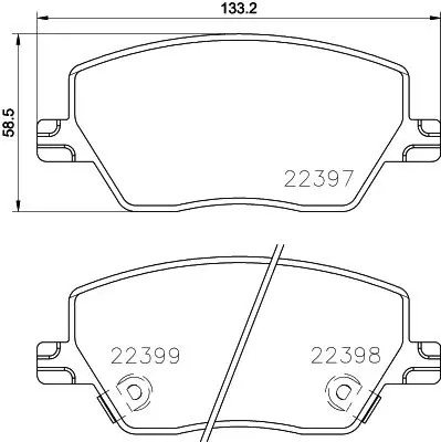 Brake pads 8db 355 - pads,