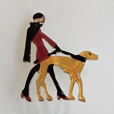 Art Deco Style Brooch. Lady