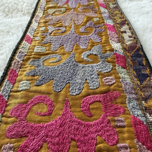 Vintage uzbek silk suzani - vintage,