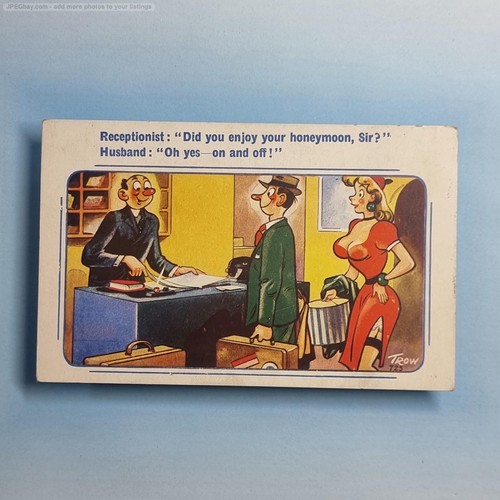 Saucy comic postcard - comic,