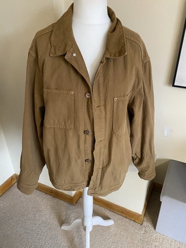 Zara tan 100 cotton - tan, jacket