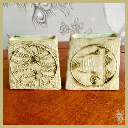 Pair carn pottery nancledra - carn,