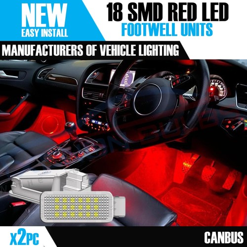 Led red footwell - red, door