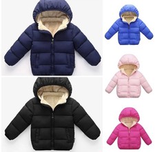 Baby Children Winter School Outerwear Thick Fleece Warm Coat Jacket Boys Girls.
