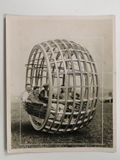 Dr Purves Dynasphere Monowheel Invention Yeovil UK Demonstration 1935 VTG Photo