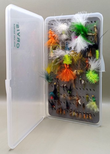 Assorted fly fishing flies - fishing, in