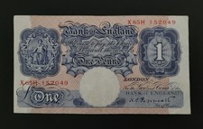 K Peppiatt  £1 One Pound Note X65H No 152049. VF Condition